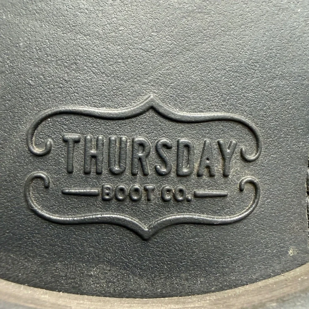 Thursday Boot Co Captain Boots Men 10.5 Brandy Leather Cap Toe Goodyear Welt